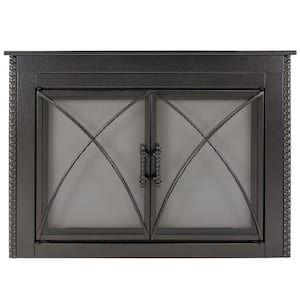 Albus Small Glass Fireplace Doors