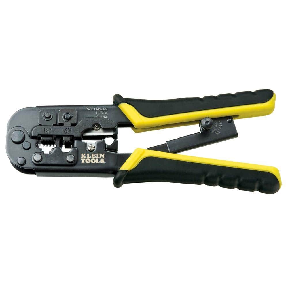 Crimpers Klein Tools 7-1/2 in. Ratcheting Modular Crimper and Stripper-VDV226011SEN  - The Home Depot