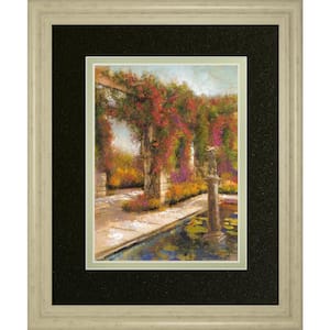"English Garden I" By Patrick Framed Print Nature Wall Art 34 in. x 40 in.