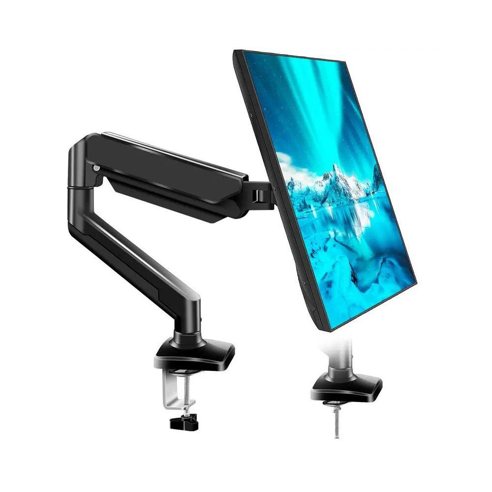 Etokfoks Single Arm VESA Mount, Monitor Stand, MultiAngle Adjustment, Support 1332 in. Bearing