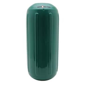 BoatTector 6.5 in. x 15 in. HTM Inflatable Fender in Forest Green