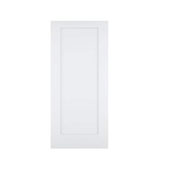 36x80 in. 1 Panel White Primed Hollow Core Interior Molded Door Slab