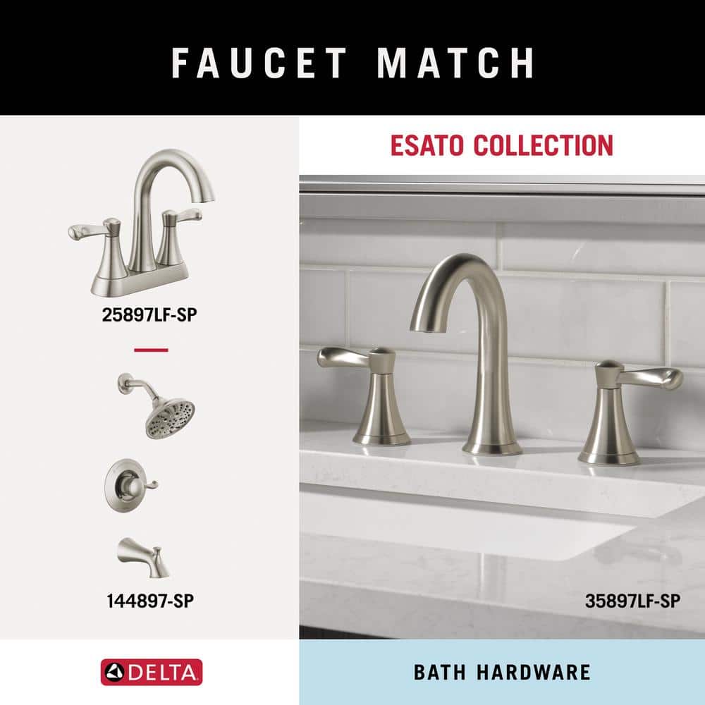 Brushed Nickel Double Towel Hook with SpotShield
