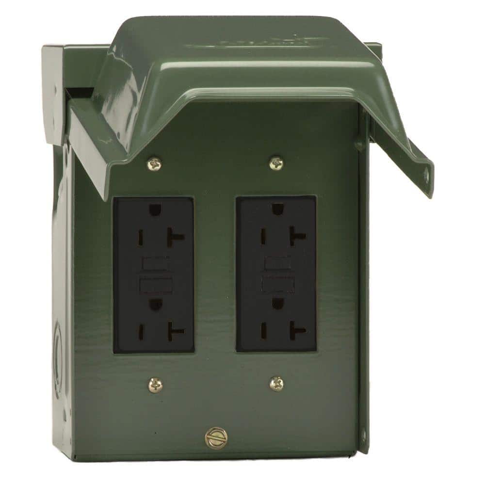 GE 220 Amp Backyard Outlet with GFCI Receptacles U012010GRP The Home