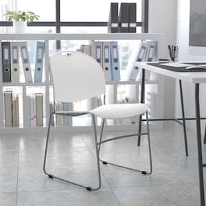 Plastic Stackable Side Chair in White