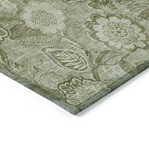 Chantille Machine Washable Indoor/Outdoor Abstract ACN1939 Aloe 3 ft. x 4 ft. Area Rug