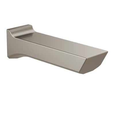 Pivotal 9 in. Non-Diverter Tub Spout in Lumicoat Stainless