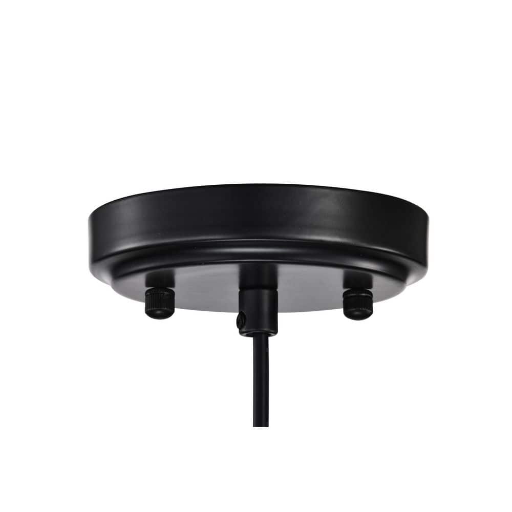Black Metal Cone Shade Mini Pendant Light