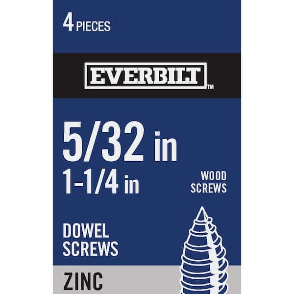 Everbilt 5/32 in. x 1-1/4 in. Zinc-Plated Headless Dowel Screw
