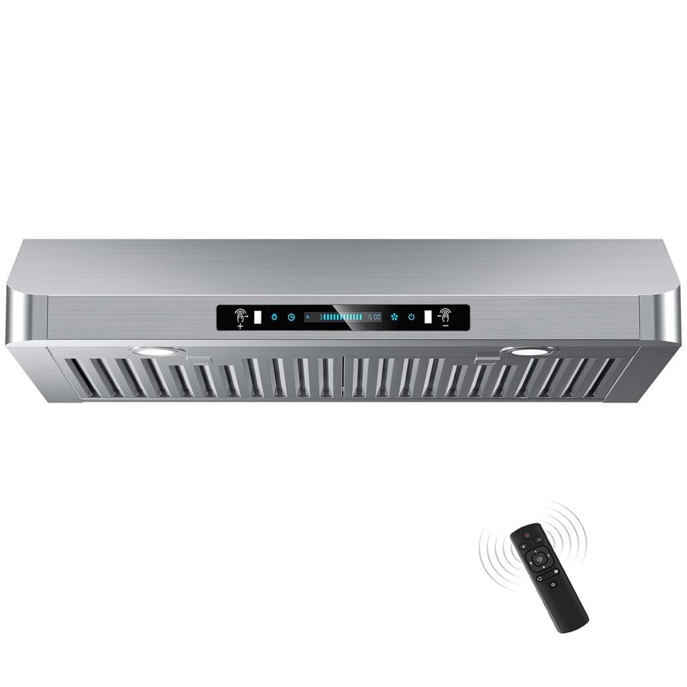 30 in. 900 CFM Ducted Under Cabinet Range Hood in Black Stainless Steel with 3-Way Venting, Low Nosie, LED and Gesture price history on PriceWatchPro