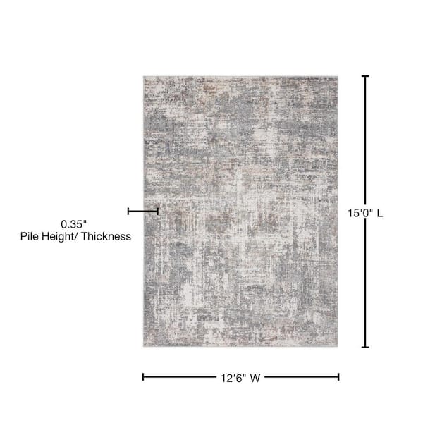 Austin Elegance Grey 12 ft. 6 in. x 15 ft. Oversize Area Rug