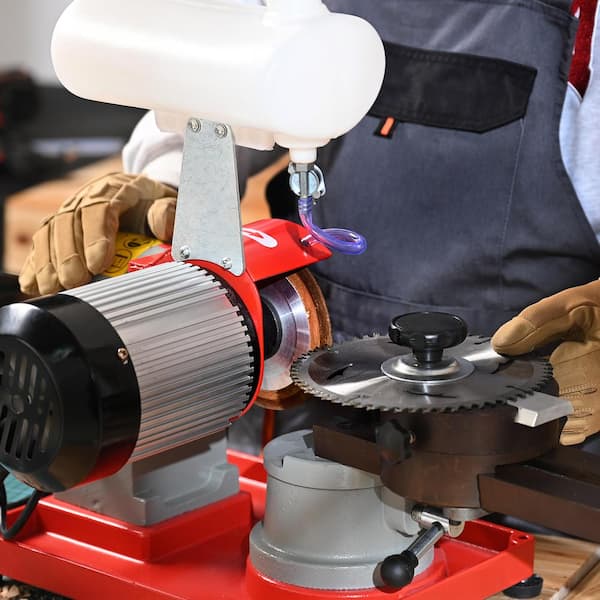 Circular Saw Blade Sharpener 370W Saw Blade Grinding with Water Injection Water Injection Circular Saw Blade Sharpening