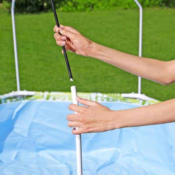 Splash-in-Shade 8 ft. x 20 in. Round 20 in. Kiddie Pool with Canopy Sunshade