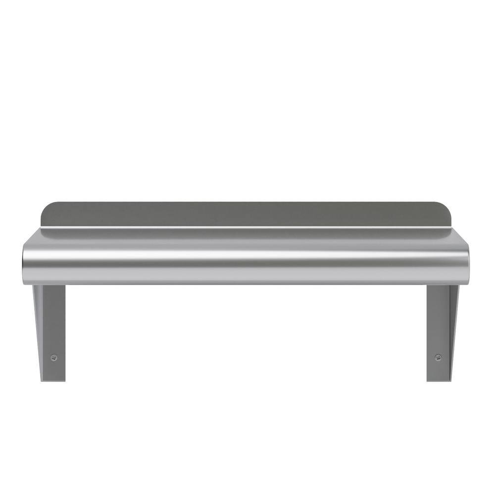 16'' Stainless Steel Wall Shelf with Brackets
