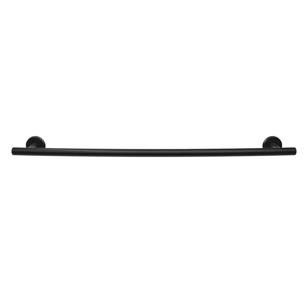 Matte Black Stainless Steel 24-inch Wall Mounted Towel Bar