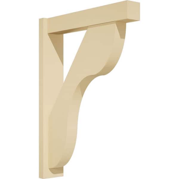 Ekena Millwork Carmel 5 in. W x 32 in. H x 24 in. D Signature Urethane Polyurethane Outlooker with Block Ends