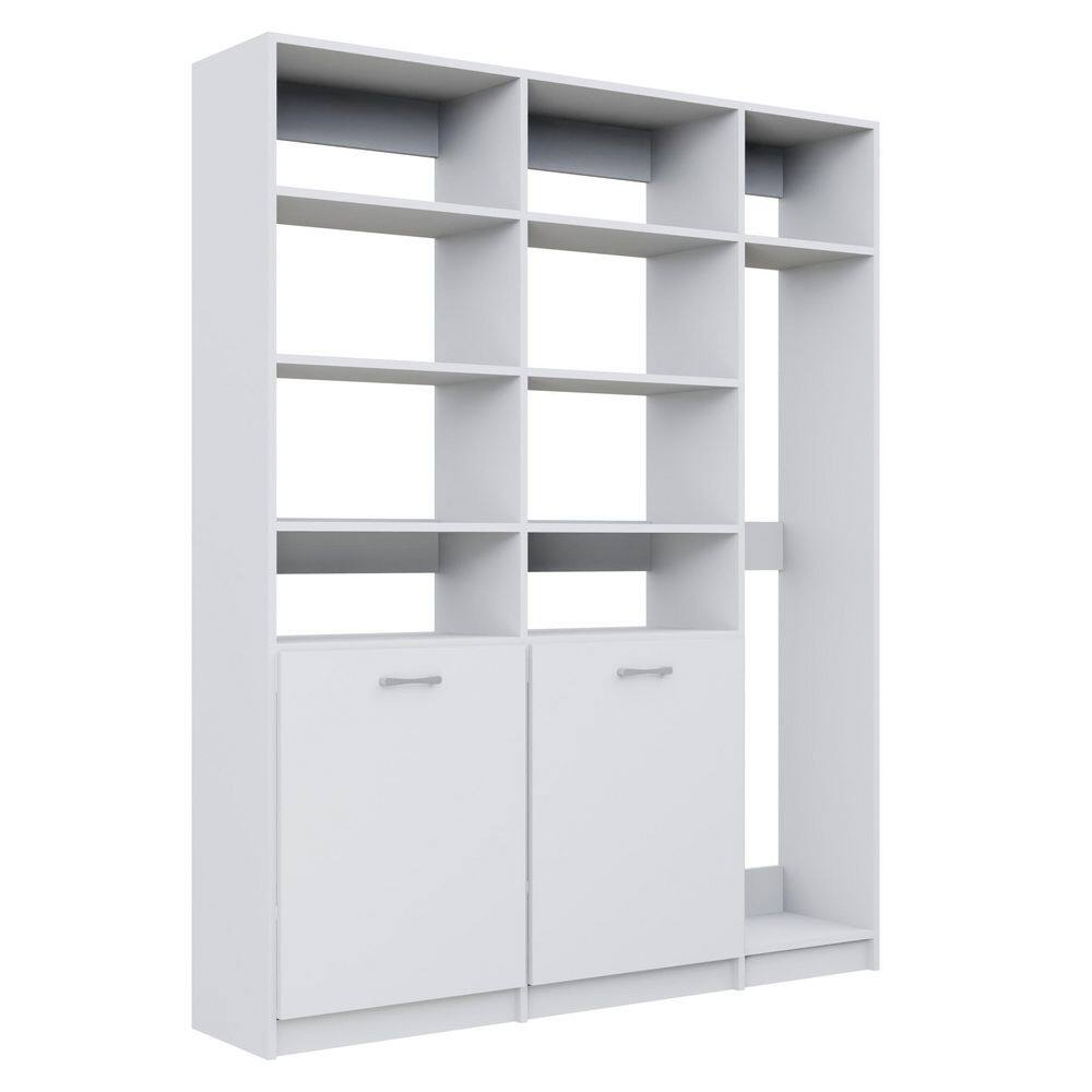 Alto Laundry Room 87 in. W White 2-Shelf Tower with Hamper and Utility Tower 13-Shelf Wood Closet System price history on PriceWatchPro