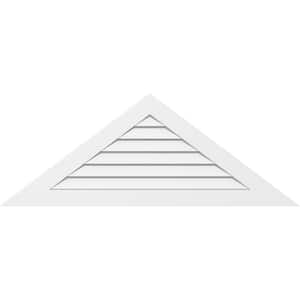 70 in. x 20-3/8 in. Triangle Surface Mount PVC Gable Vent 7/12 Pitch: Functional with Standard Frame