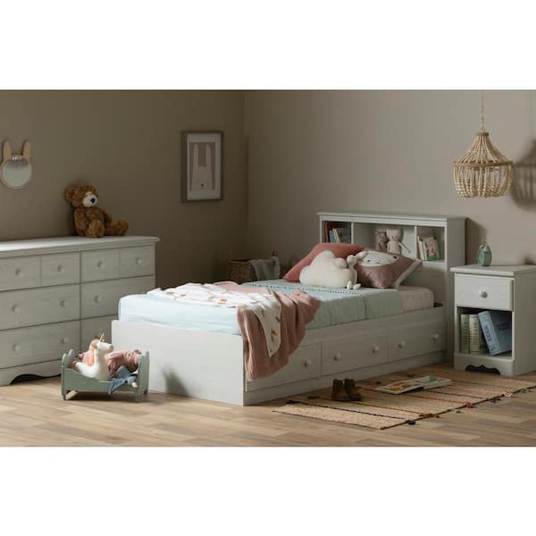 South Shore Summer Breeze White Pine 42 in. Bed