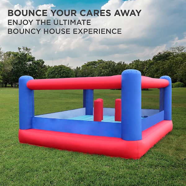 SUNNY & FUN Bounce House, Inflatable Bouncy House for Kids Outdoor with  Blower, Blue SFWTR939 - The Home Depot