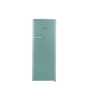 Classic Retro 21.6 in. 7.6 cu. ft. Retro 1 Door Mini Refrigerator with Freezer in Ocean Mist Turquoise ENERGY STAR