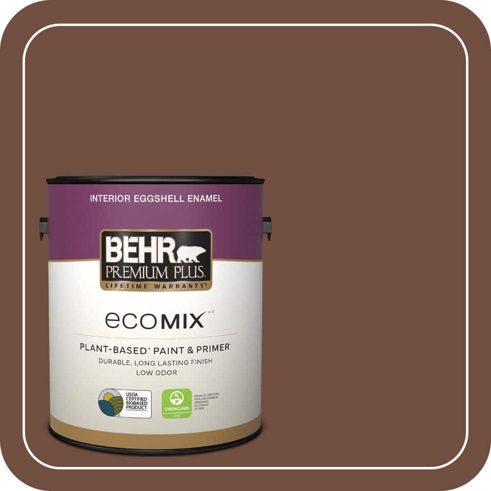 1 gal. #N160-7 Brown Velvet Eggshell Enamel EcoMix Plant-Based Interior Paint & Primer price history on PriceWatchPro