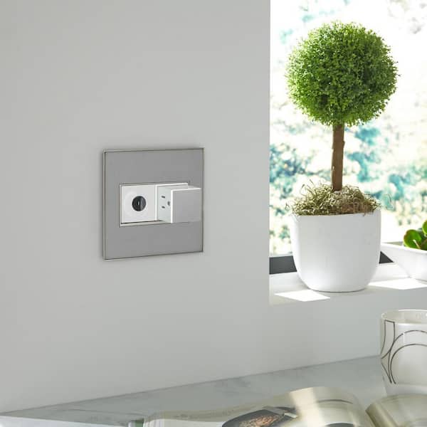 adorne Wave 15 Amp Single-Pole/3-Way Touchless Switch with Microban, White