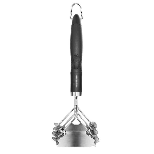 Grill Brush and Scraper Bristle Free 18 in. Stainless Grill Grate Cleaner Safe Grill Accessories for Porcelain/Weber Gas