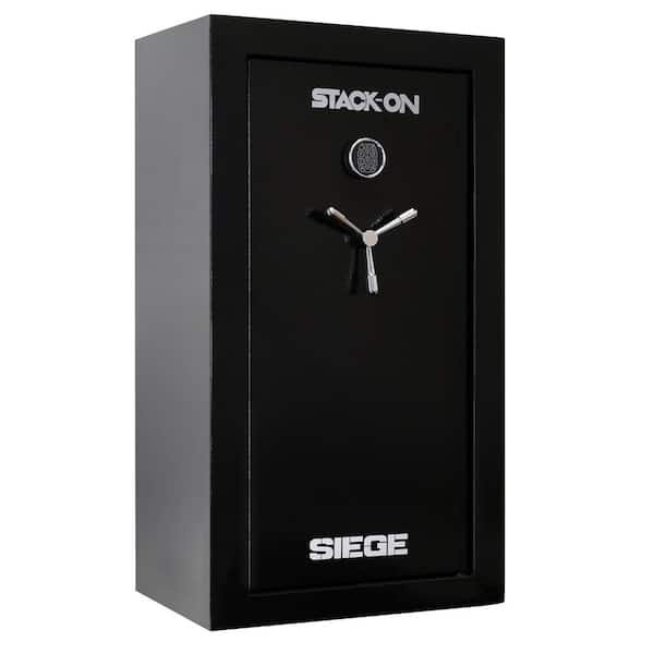 STACK-ON Siege 36-Gun Fireproof with Electronic Lock Gun Safe in Black