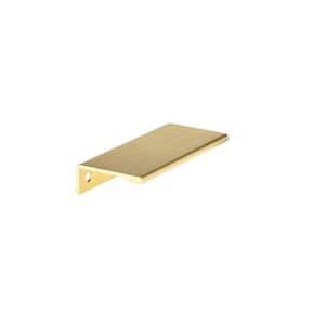 Lincoln Collection 3 1/8 in. (80 mm) Satin Gold Modern Cabinet Finger Pull