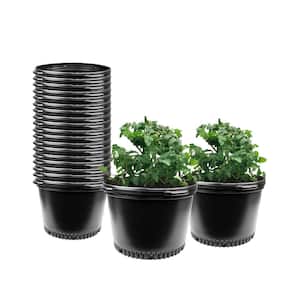 10 Gal. Round Plastic Nursery Pots (20-Pack)