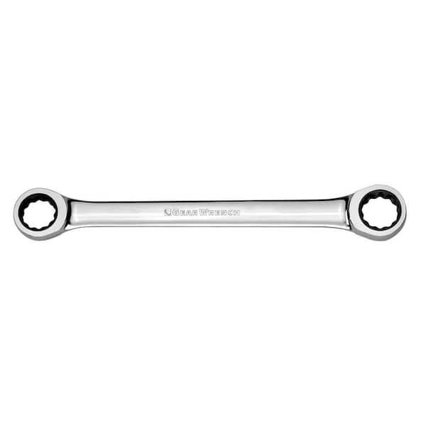 GEARWRENCH 72-Tooth 12-Point SAE Double Box-End Ratcheting Wrench 7/16 in. x 1/2 in.