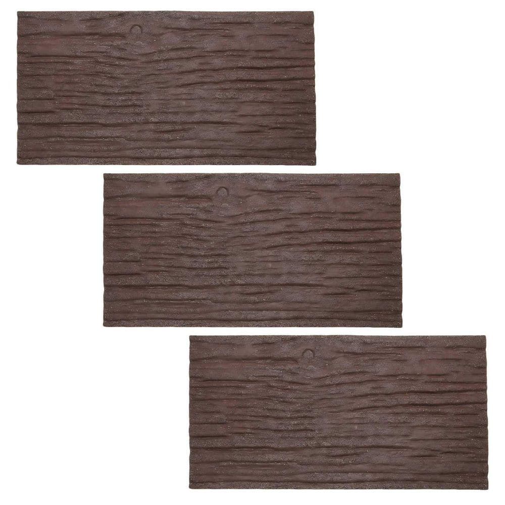 3 Pack 23.6 in. x 11.8 in. Recycled Rubber Stepping Stones Outdoor, Outdoor Garden Pavers for Walkway, Brown price history on PriceWatchPro