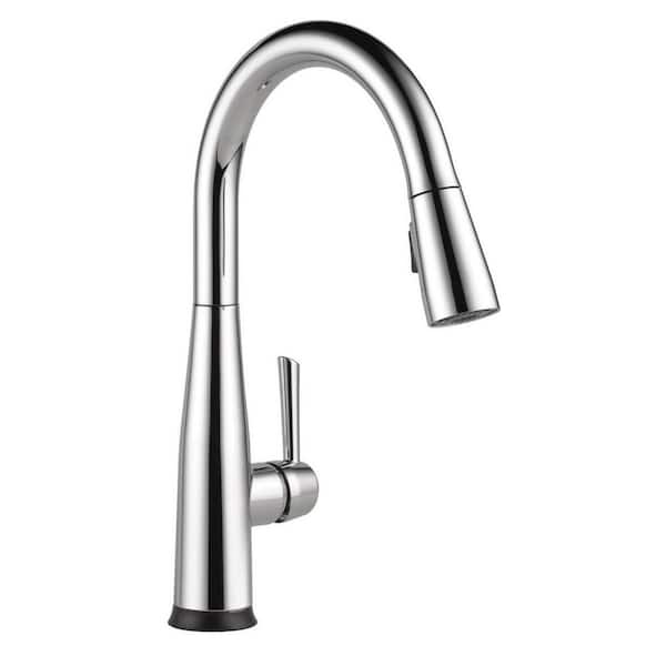 Delta Essa Touch/Touchless Chrome 16 in. H Pull Down Sprayer Kitchen Faucet with 360 Degree Spout Swivel