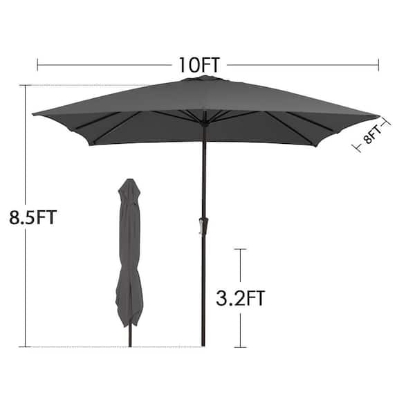 blue wave patio umbrellas UV Resistant & White Striped 9' Auto Tilt Outdoor Umbrella – The Well Appointed House Add a touch of Lycvki 6-Piece Gray Metal Promo: Site Wide: Ineligible Type:With Rack
