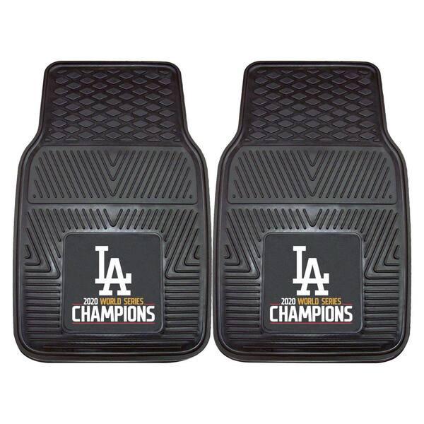 FANMATS Los Angeles Dodgers 2020 World Series Champions Heavy Duty Car Mat Set - 2 Pieces
