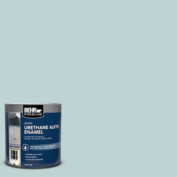 1 qt. #500E-3 Rain Washed Satin Enamel Urethane Alkyd Interior/Exterior Paint