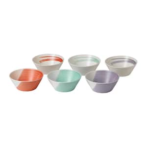 1815 Bold 17.6 fl. oz. Mixed Colors Porcelain Cereal Bowl (Set of 6)