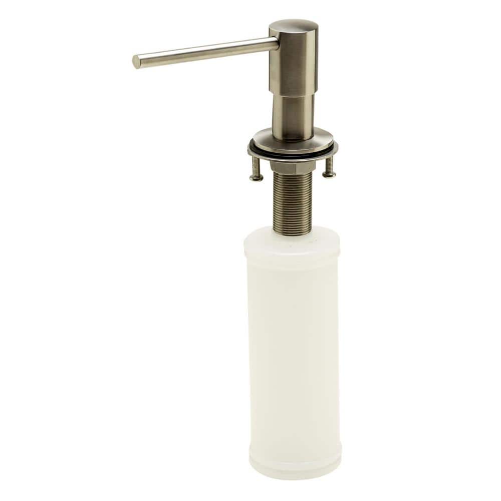 Modern Brushed Stainless Steel Soap Dispenser with 4-1/3" Spout