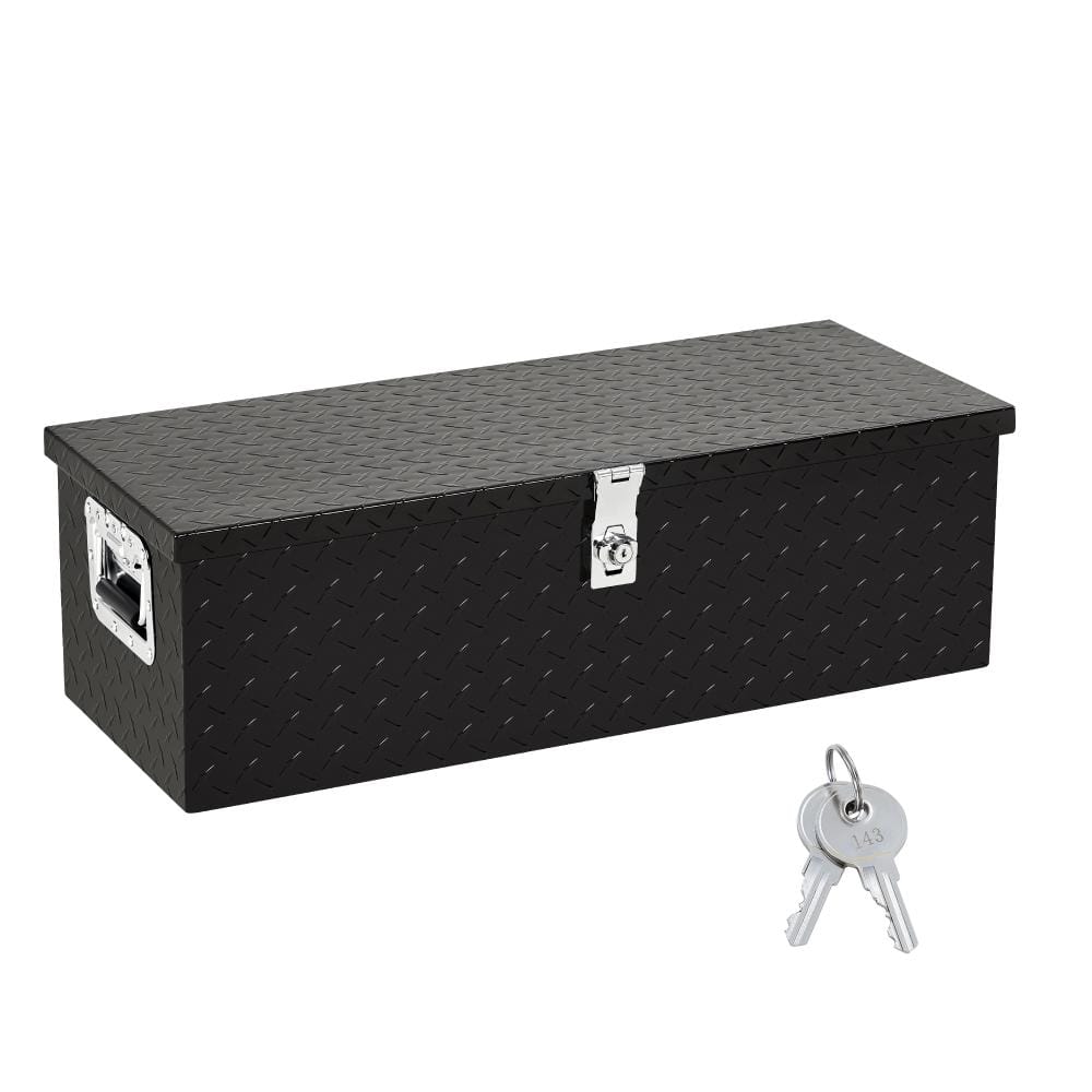 "30"" Aluminum Truck Bed Tool Box, Lockable Waterproof Chest with Side Handles, Black Powder Coat" price history on PriceWatchPro