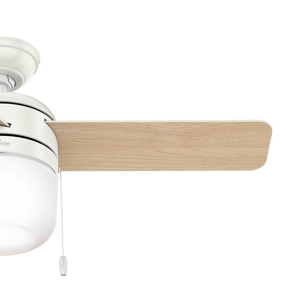 Acumen 42" Fresh White Ceiling Fan with LED Light and Reversible Blades