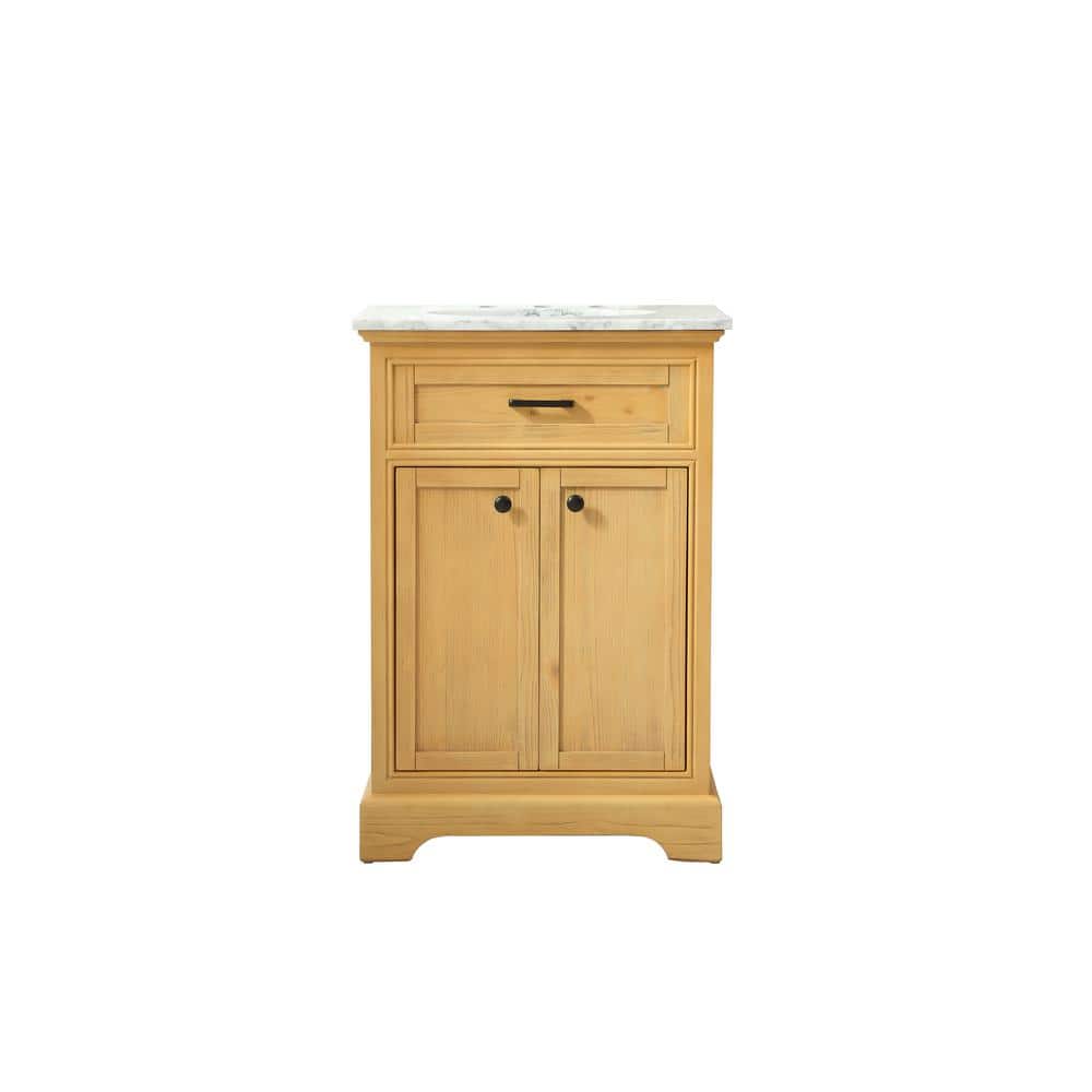 Timeless Home 24 in. W x 21.5 in. D x 35 in. H Single Bathroom Vanity in Na