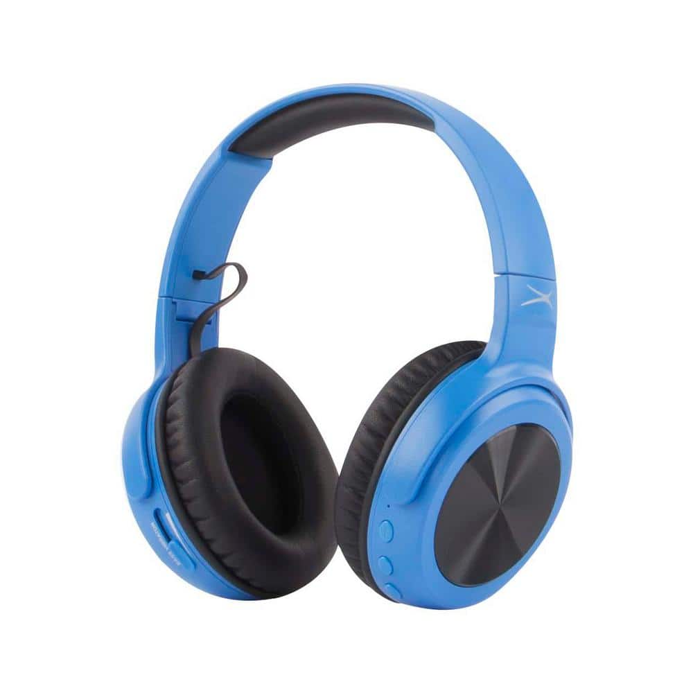 Altec Lansing Rumble Bluetooth Headphone - Blue MZX701-BLU - The Home Depot