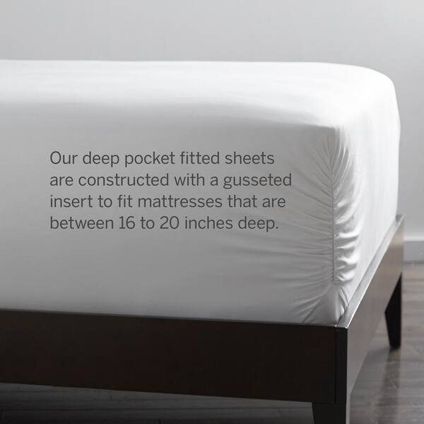 20 inch deep pocket cotton king sheets