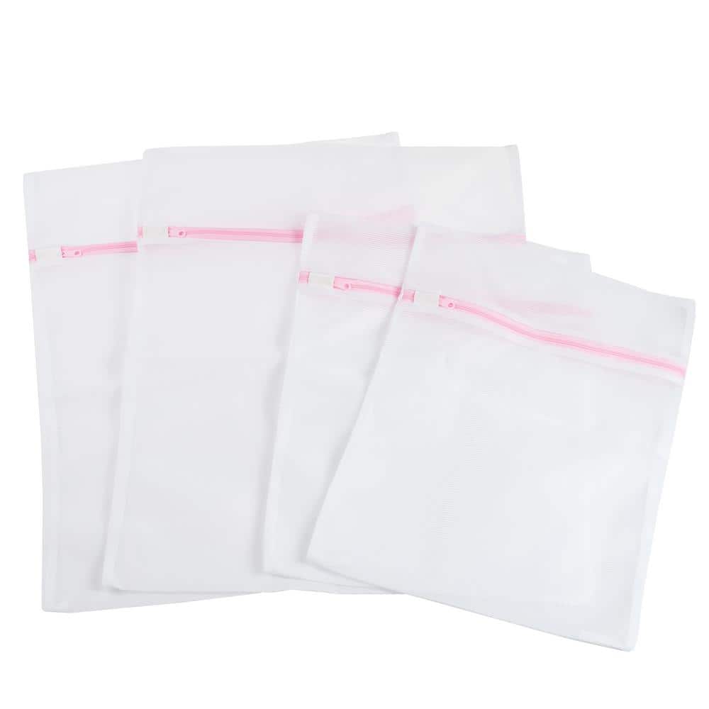 Everyday Home Washable Mesh Laundry Bag with Zipper (4-Pack) W240007 ...