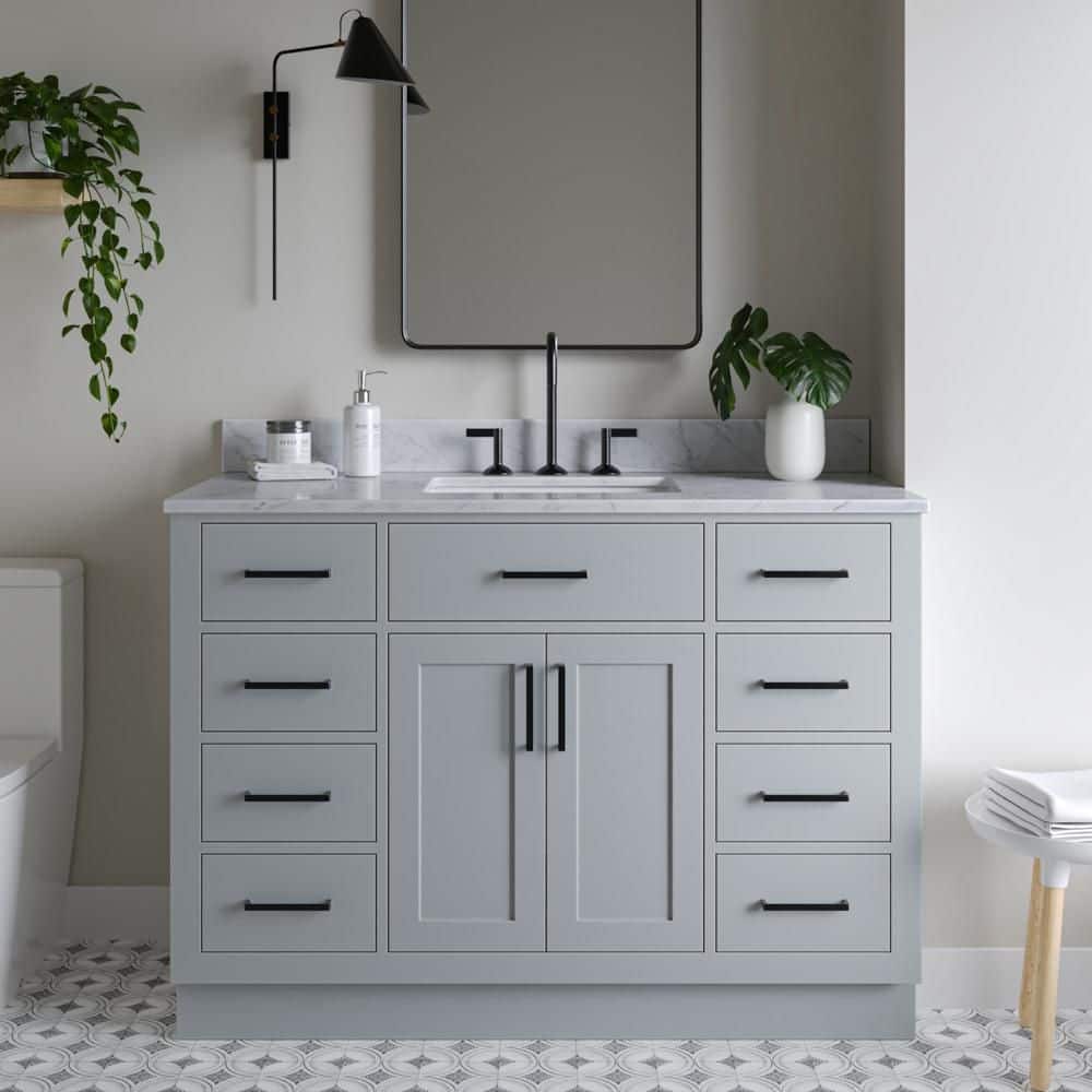 ◆ ＊Ariel＊ ARIEL Hepburn 60 in. W x 22 in. D x 36 in. H Bath Vanity in