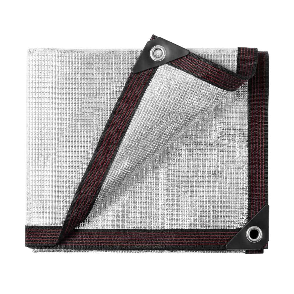 10x20 Ft Silver Aluminum Shade Cloth 95% Reflective Sun Cover Tarp with Grommets for Patio Garden Greenhouse price history on PriceWatchPro