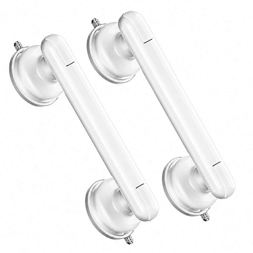 2-Pack 11 in. Concealed Screw Suction Grab Bars Shower Bathroom Wall Safety Handle for Elderly in White Finish price history on PriceWatchPro