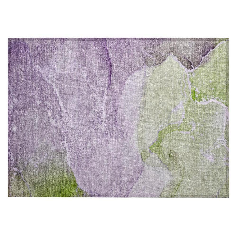Purple 2 ft. x 3 ft. Woven Abstract Polyester Rectangle Indoor/Outdoor Area Rug price history on PriceWatchPro