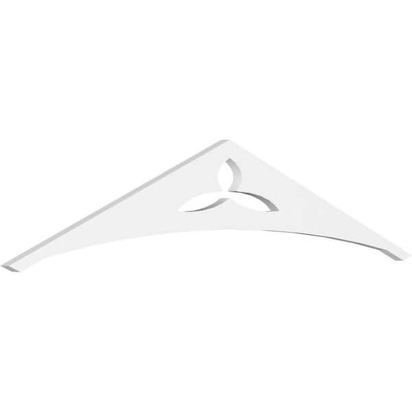 Ekena Millwork Naple 1 in. D x 10 in. W x 48 in. L Signature Urethane Gable Pediment